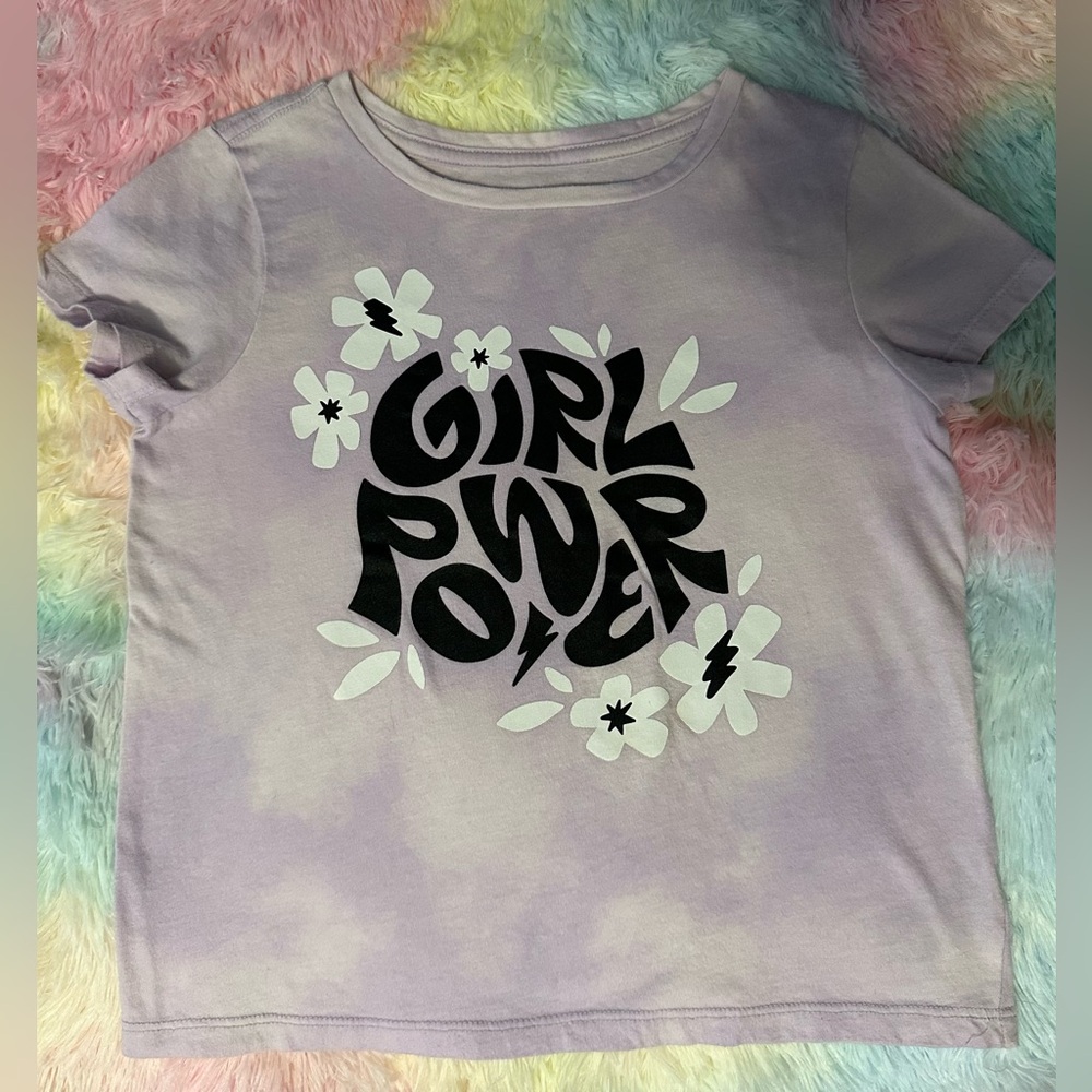 Old Navy Lavender Girl Power Tee